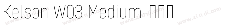 Kelson W03 Medium字体转换